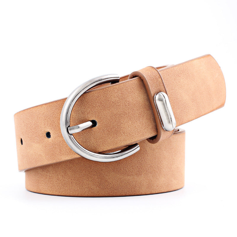 Alloy Accessories Fashion Trend Beautiful Wild Pin Buckle Belt
