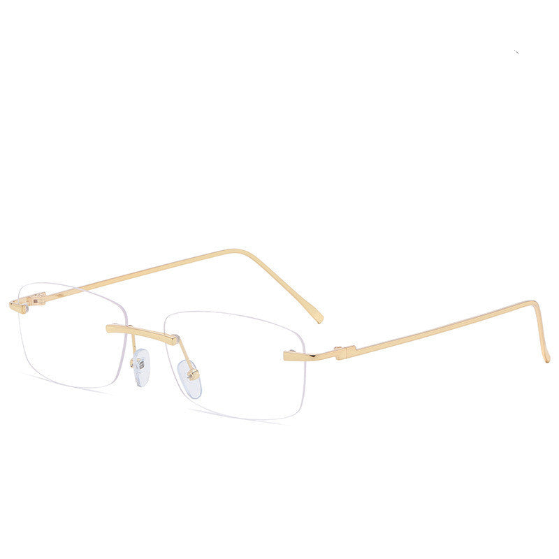 Fashion Rimless Cut-edge Sunglasses Ocean Lens