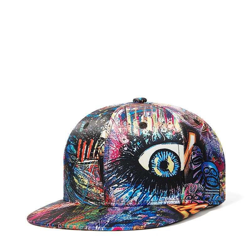 New Abstract Graffiti Three-dimensional Pattern Printing Baseball Cap