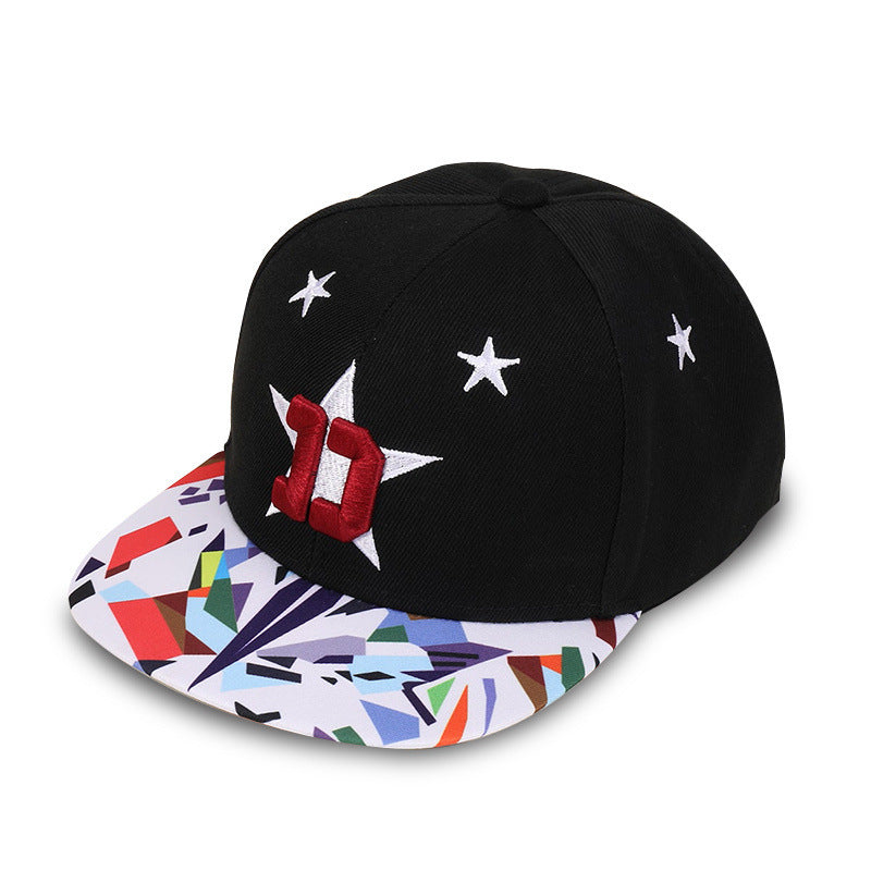 Embroidery Outdoor Sun-shade Sun Protection Flat-brimmed Cap