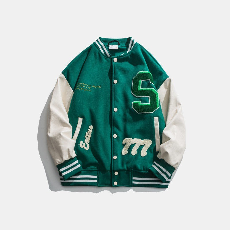 Baseball Uniform Men's Jackets For Couples