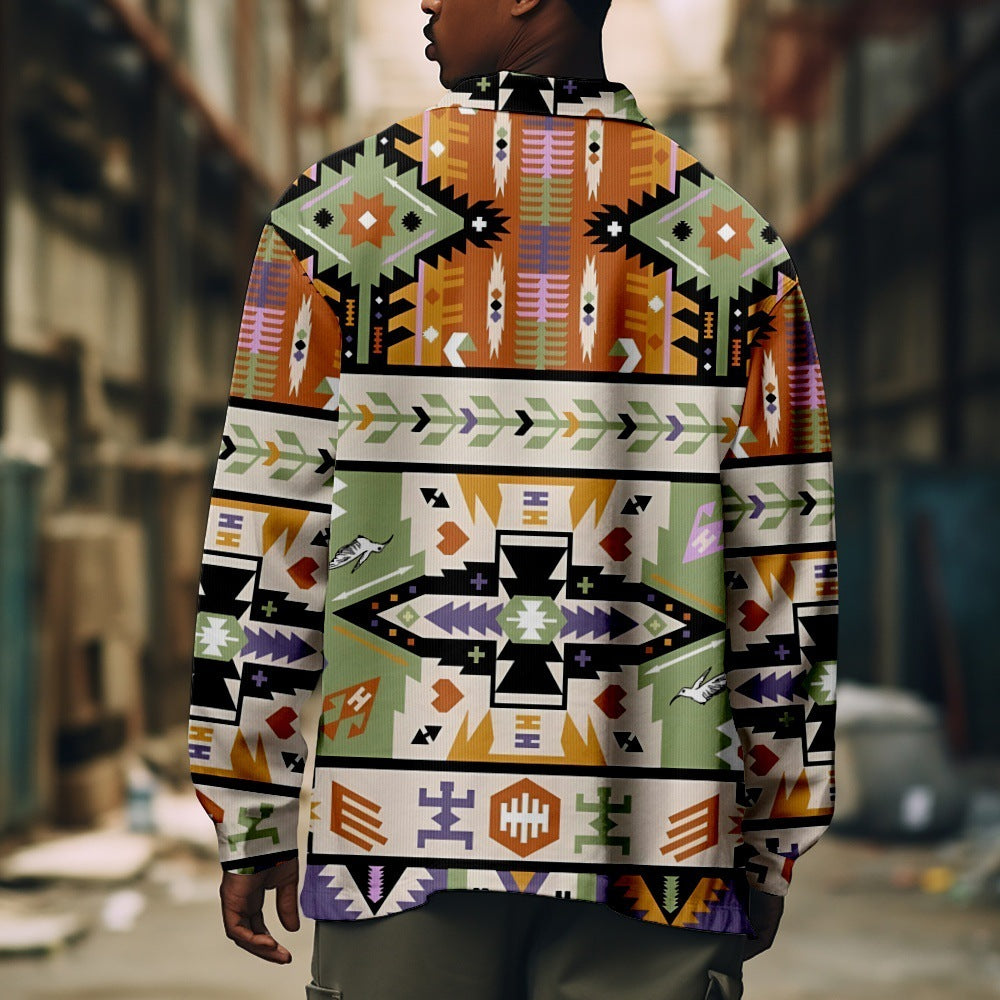 Fashion Individual Casual Printed Men's Jacket