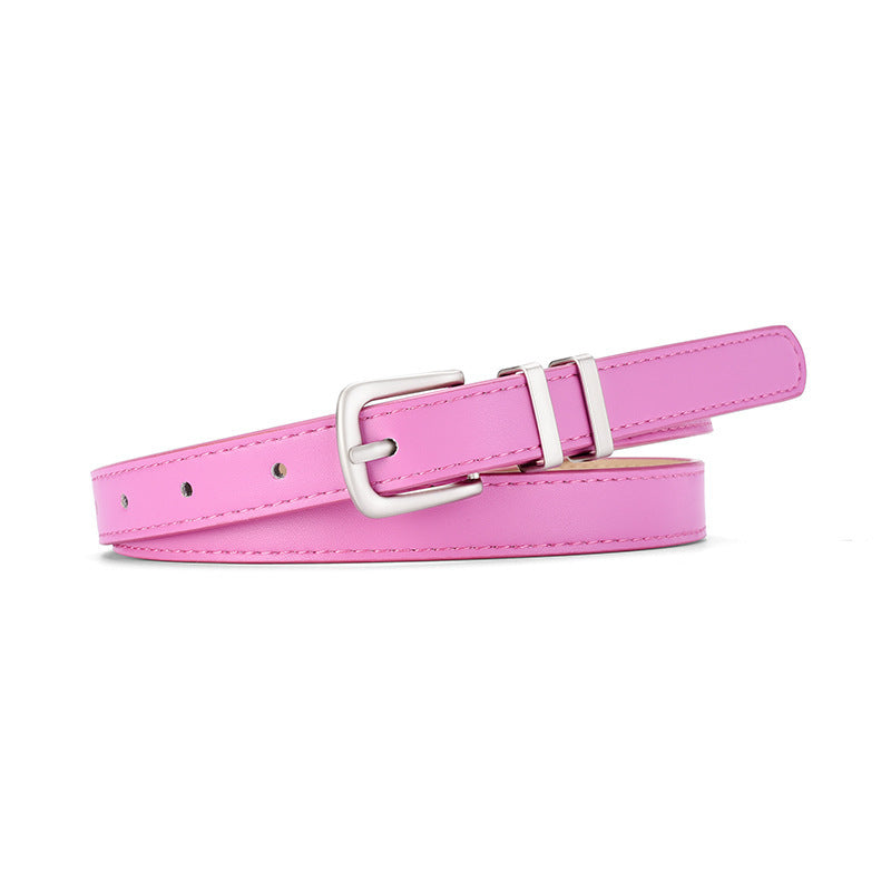 Decorate Student Y2k Multi-color Thin Waist Belt For Women