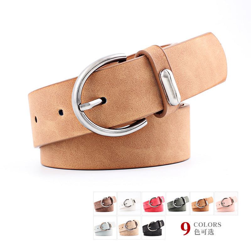 Alloy Accessories Fashion Trend Beautiful Wild Pin Buckle Belt