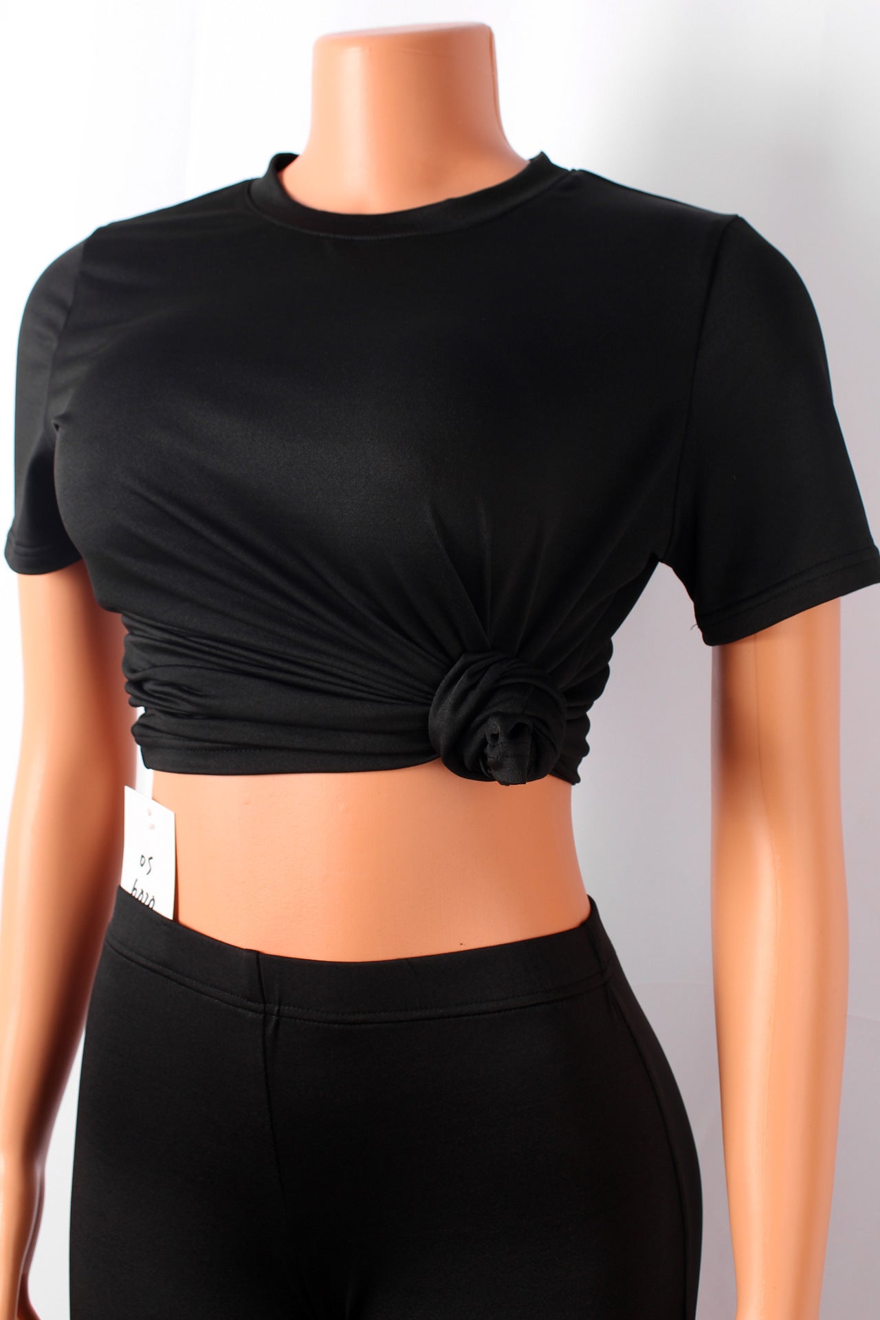 Casual Sports Suit Solid Color Short-Sleeved T-Shirt Shorts Two-Piece Suit