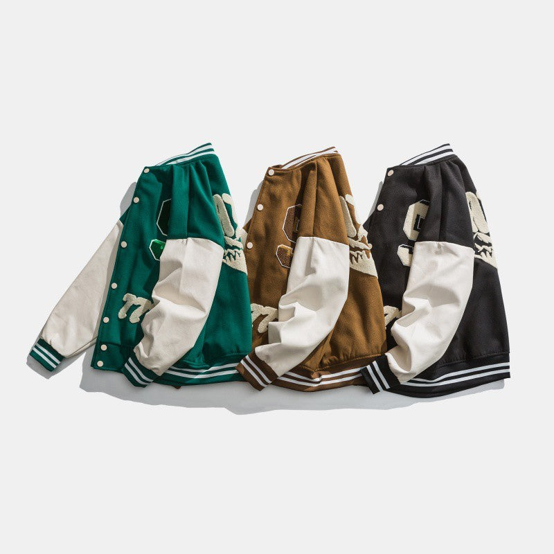 Baseball Uniform Men's Jackets For Couples