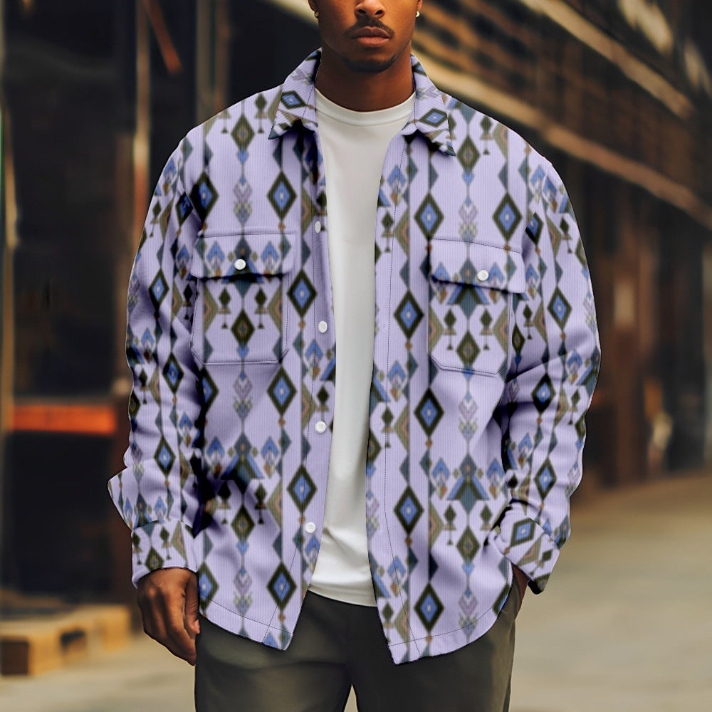 Fashion Individual Casual Printed Men's Jacket