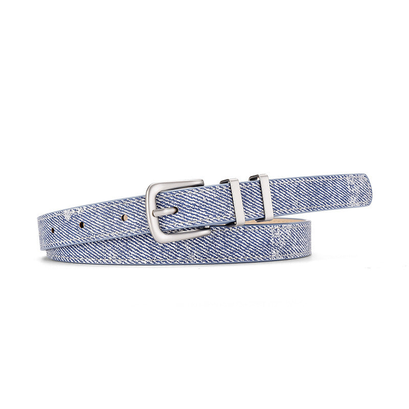 Decorate Student Y2k Multi-color Thin Waist Belt For Women