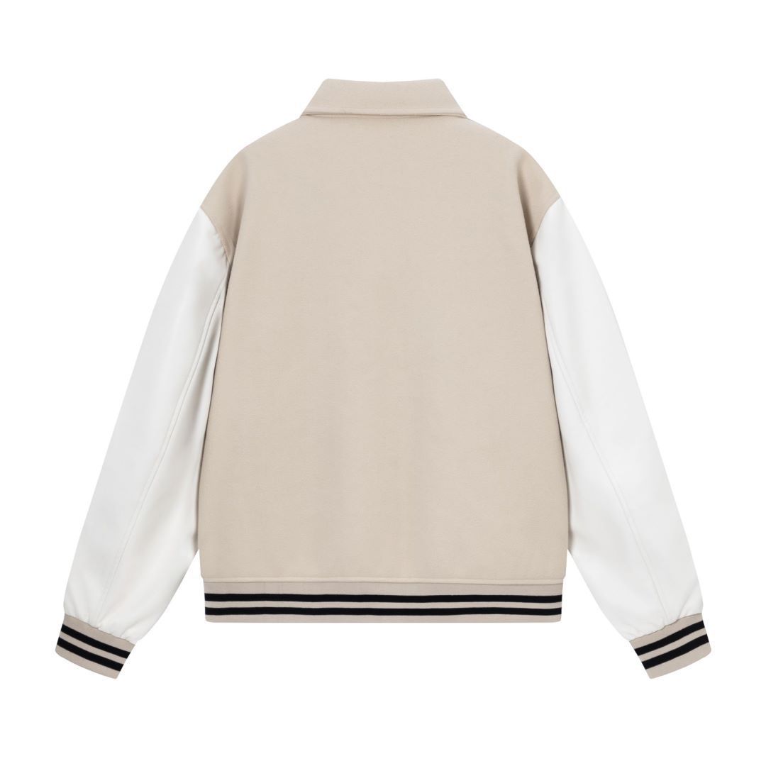 Autumn And Winter New Stickers Bone Embroidered Woolen Jacket