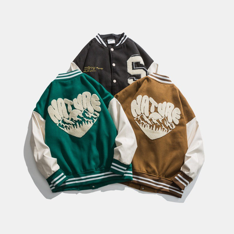 Baseball Uniform Men's Jackets For Couples