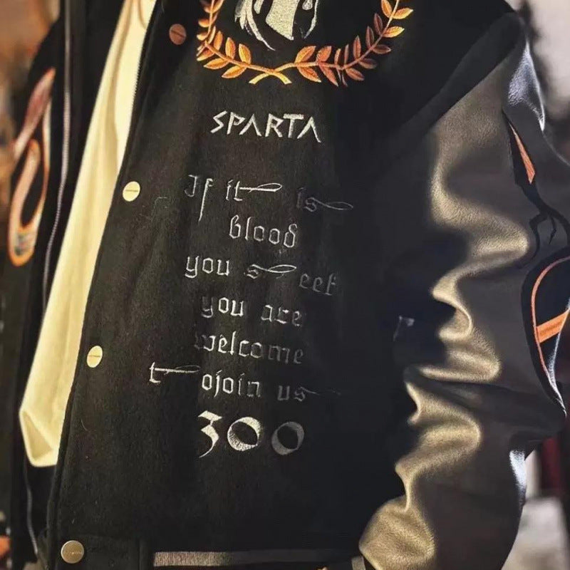 Jacket Baseball Uniform Jacket Men's And Women's Embroidered Casual