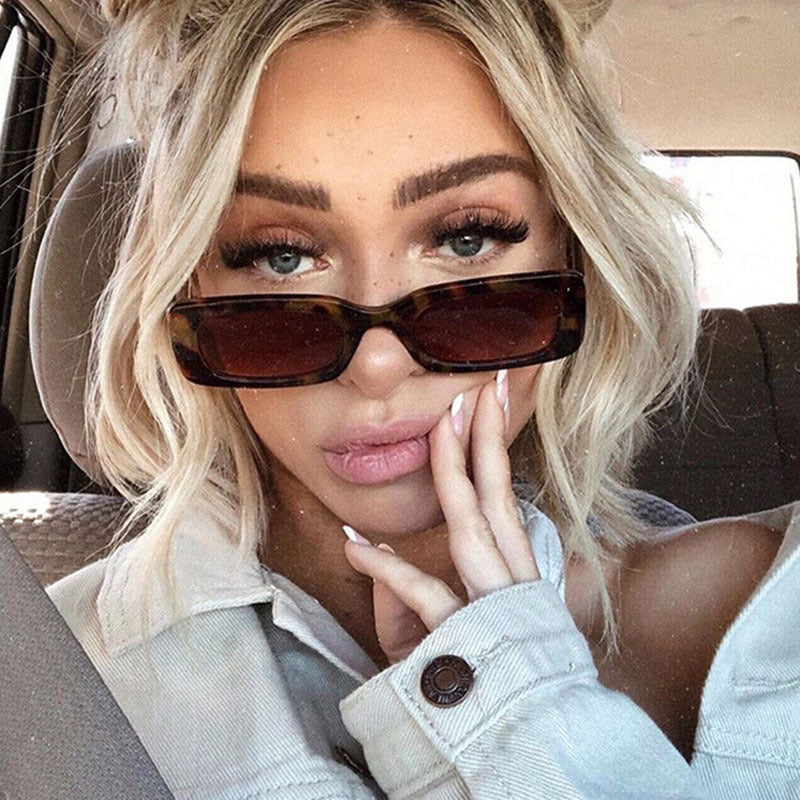 Small Frame Sunglasses Women's Fashion Rectangular