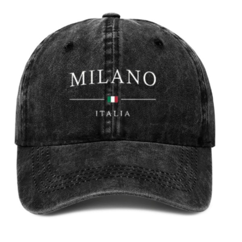 Printed Baseball Cap Vintage Casual Sun-proof Hot Soft Top