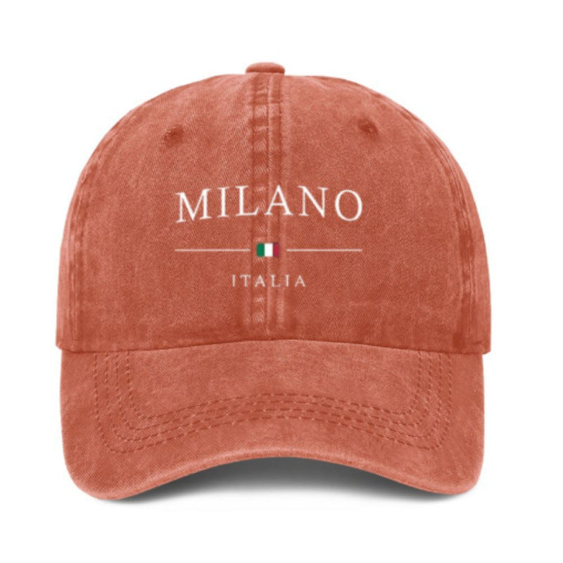 Printed Baseball Cap Vintage Casual Sun-proof Hot Soft Top