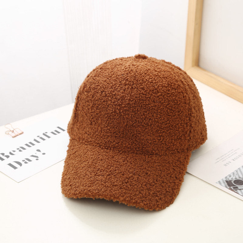Lambswool Baseball Cap For Women