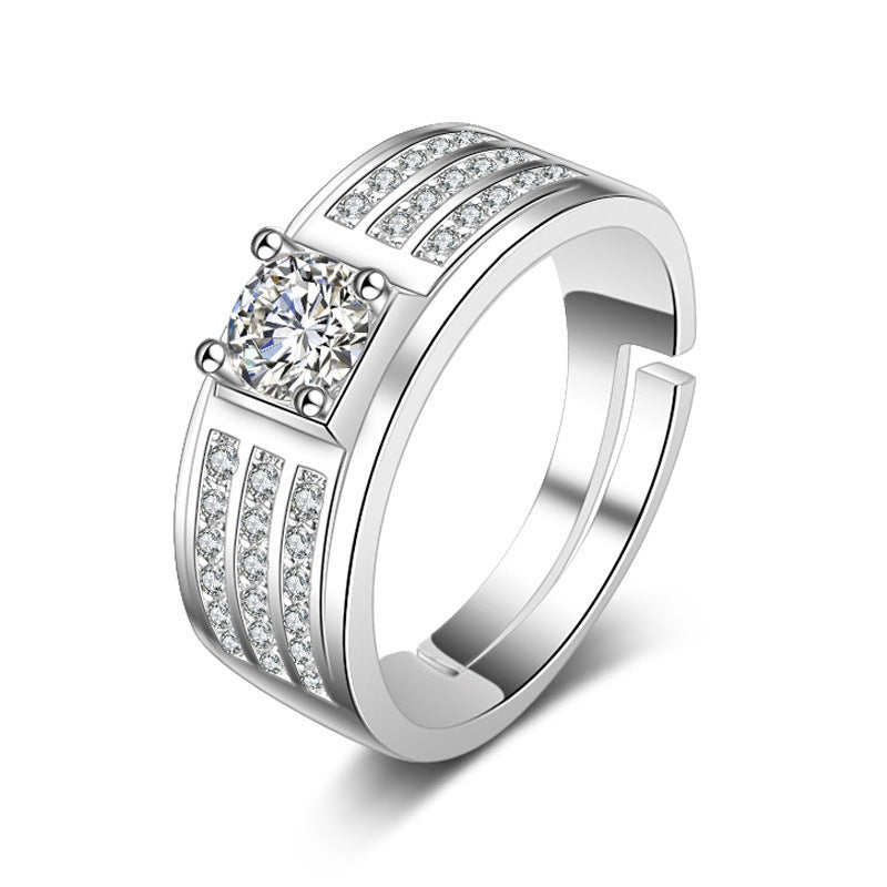 Moissanite Fashion Men's  Ring - Urban Stylez Outlet 