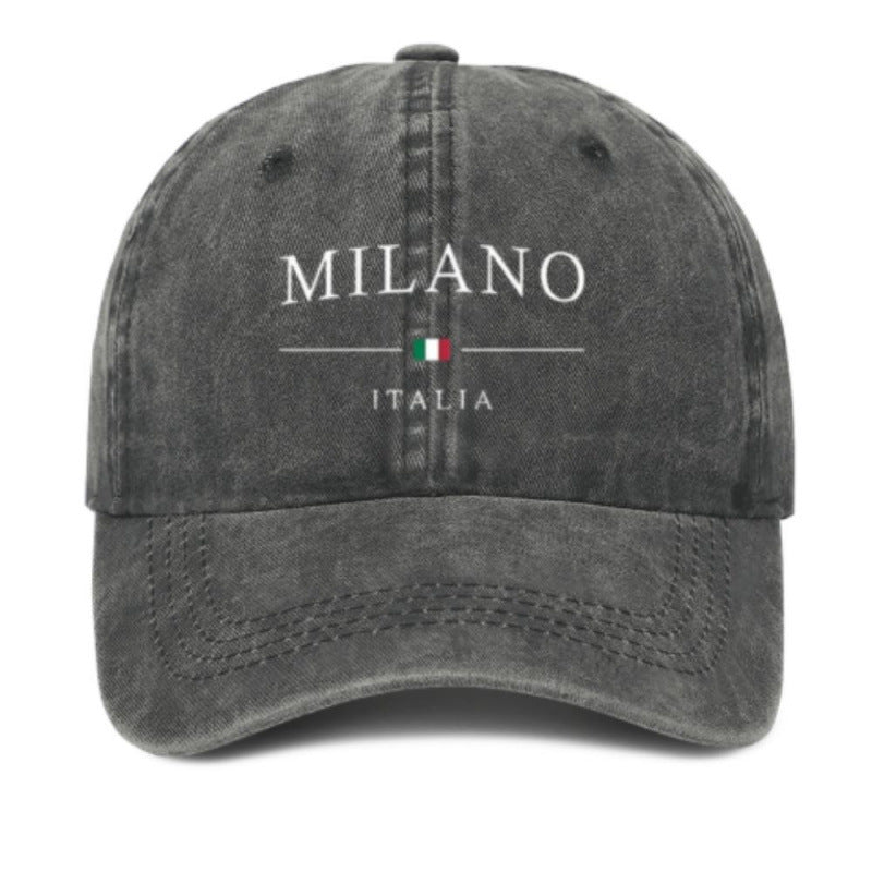 Printed Baseball Cap Vintage Casual Sun-proof Hot Soft Top