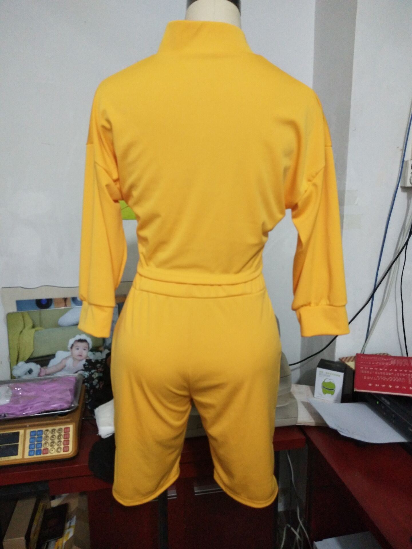 2 Pieces Set Crop Top Hoodies Sweatshirt Track Pants Tracksuit