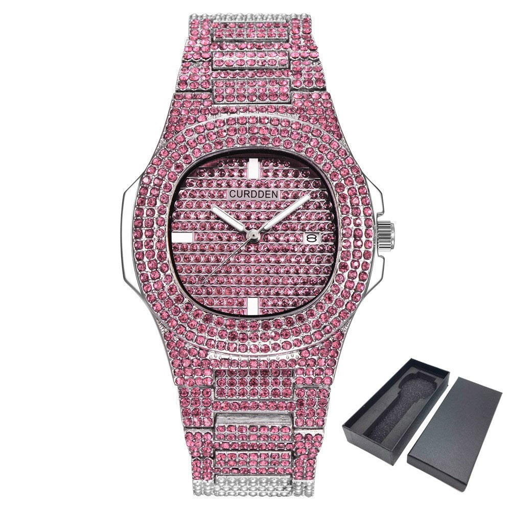 ICE-Out Bling Diamond Luxury Watch Men Gold Hi