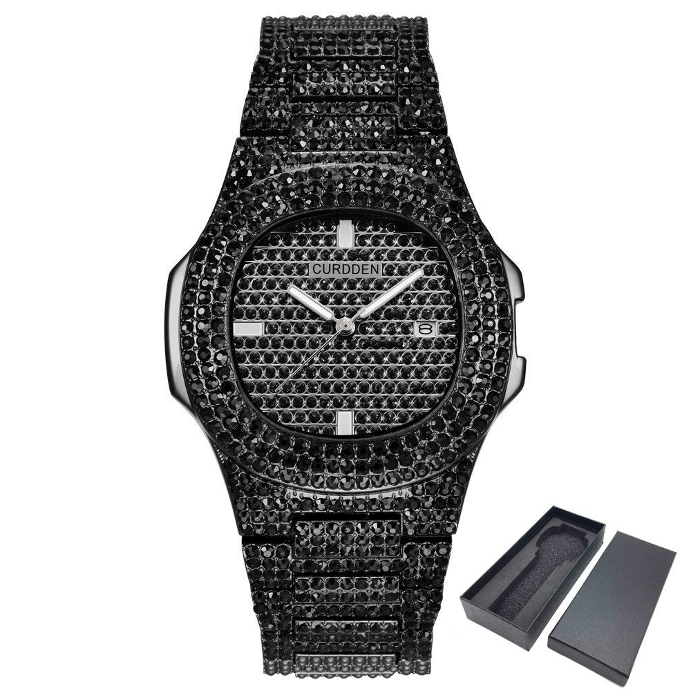 ICE-Out Bling Diamond Luxury Watch Men Gold Hi