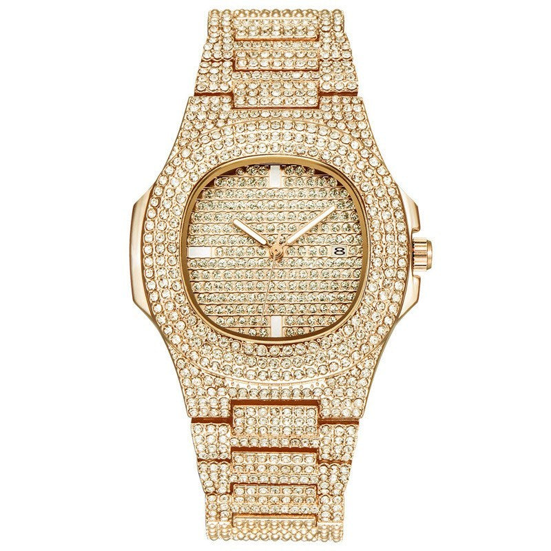 ICE-Out Bling Diamond Luxury Watch Men Gold Hi
