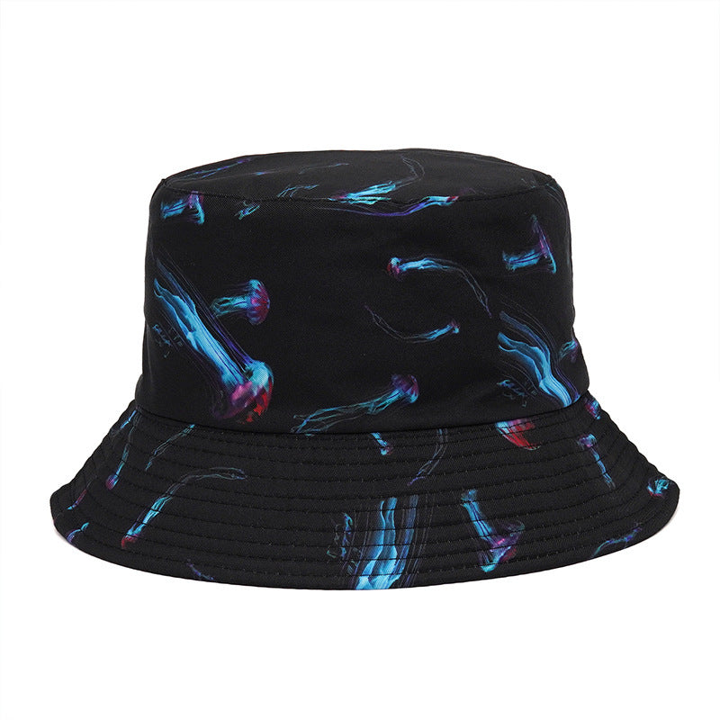 Outdoor Printed Sunshade Double Basin Hat