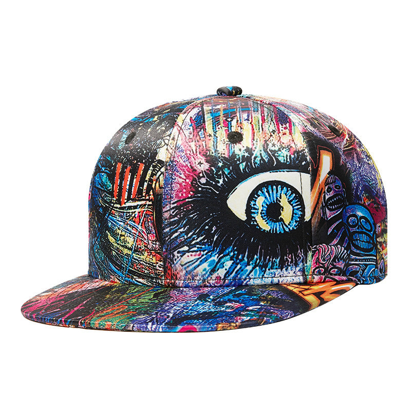 New Abstract Graffiti Three-dimensional Pattern Printing Baseball Cap