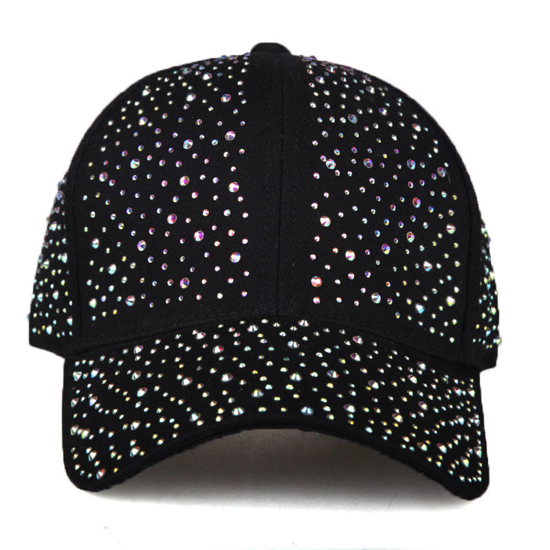 Women's Full Diamond Baseball Cap Outdoor Sun-shade Sun Protection