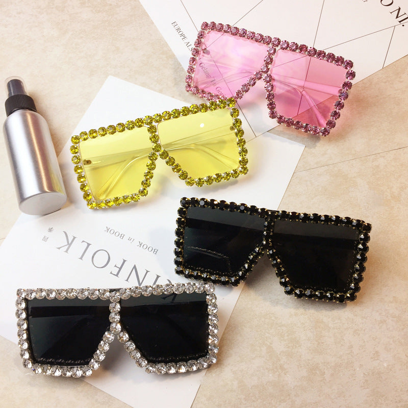 Women's large square sunglasses