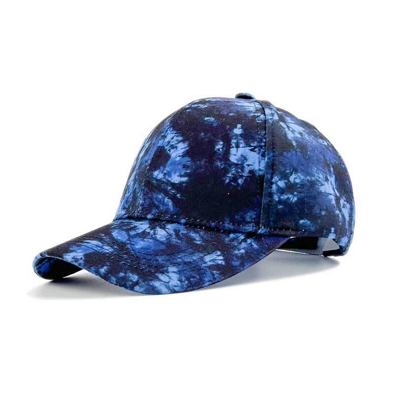 Printed Color Blocked Graffiti Duckbill Cap