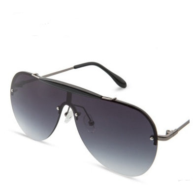 Sunglasses Fashion One-Piece Large Frame Sunglasses Aviator Men's Sunglasses