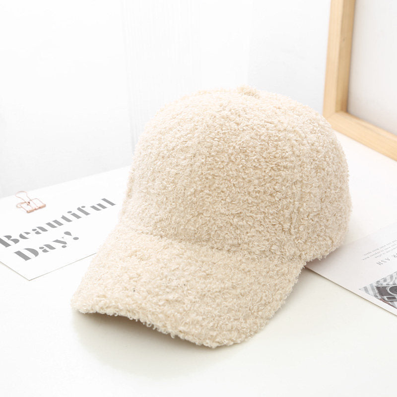 Lambswool Baseball Cap For Women