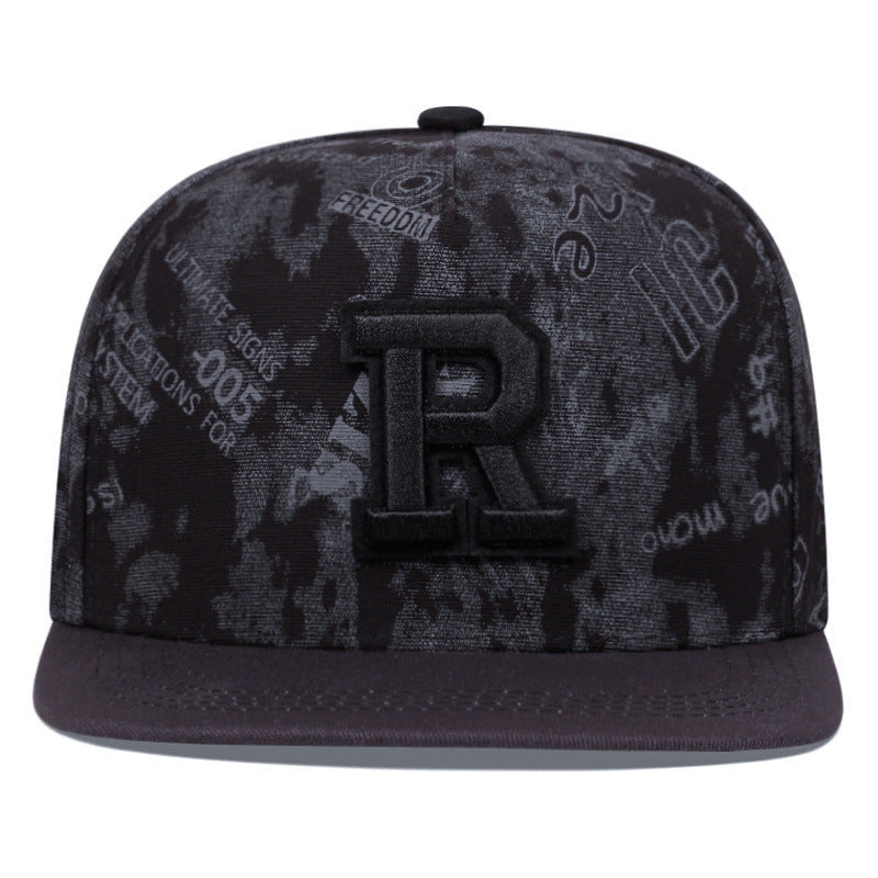 R Letter Embroidery Fashion Hat