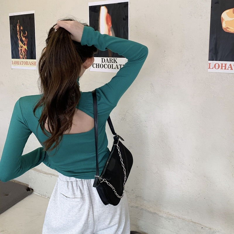 Women's Thick Brushed Warmth Slim High Neck Bottoming Shirt