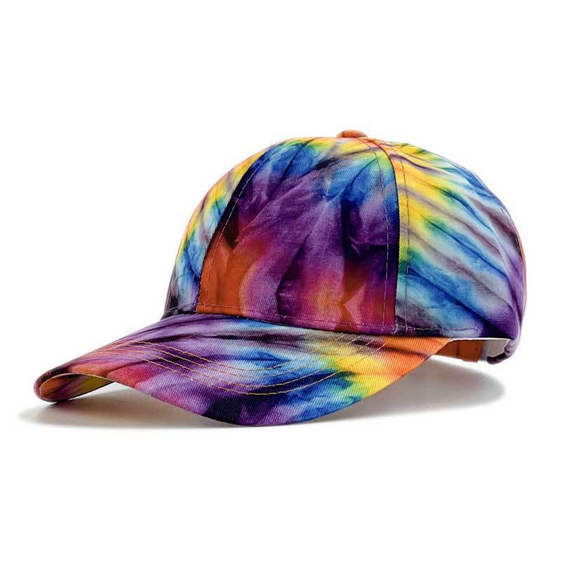 Printed Color Blocked Graffiti Duckbill Cap