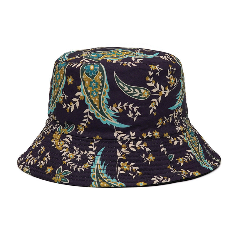 Outdoor Printed Sunshade Double Basin Hat