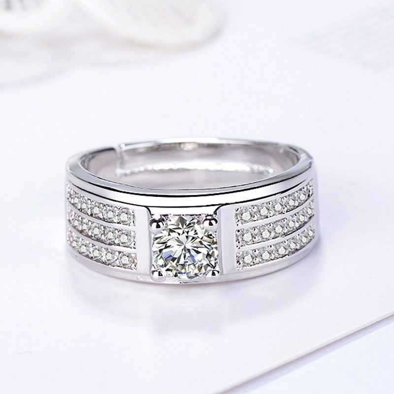 Moissanite Fashion Men's  Ring - Urban Stylez Outlet 