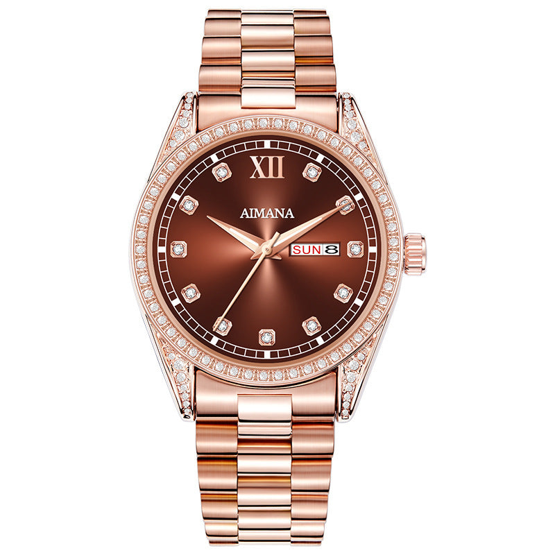 Log Series Diamond Disc Quartz Women's Watch