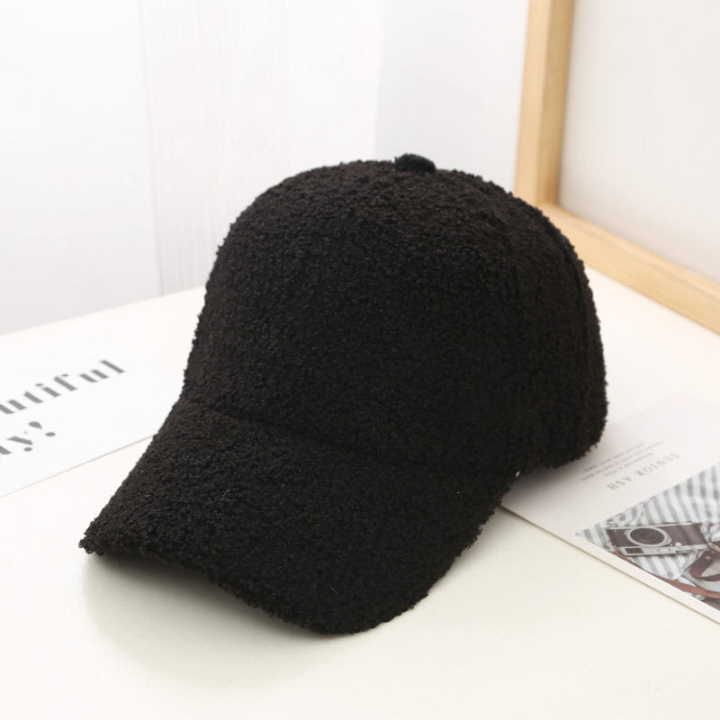 Lambswool Baseball Cap For Women