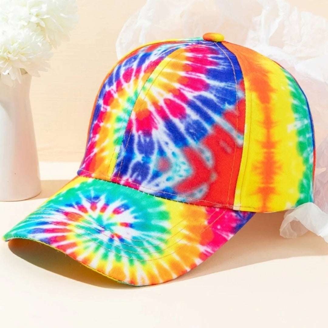 Printed Color Blocked Graffiti Duckbill Cap
