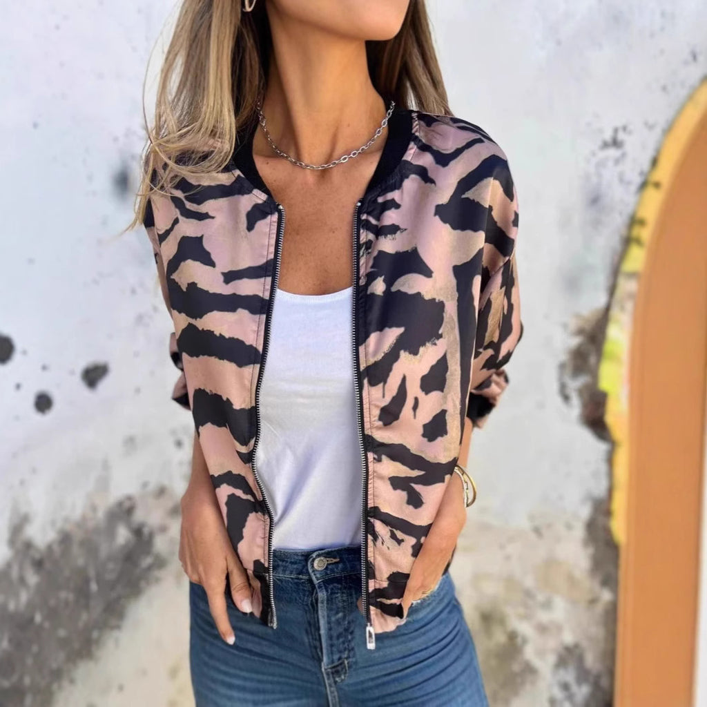 Women's Drawstring Thin Section Zipper Jacket