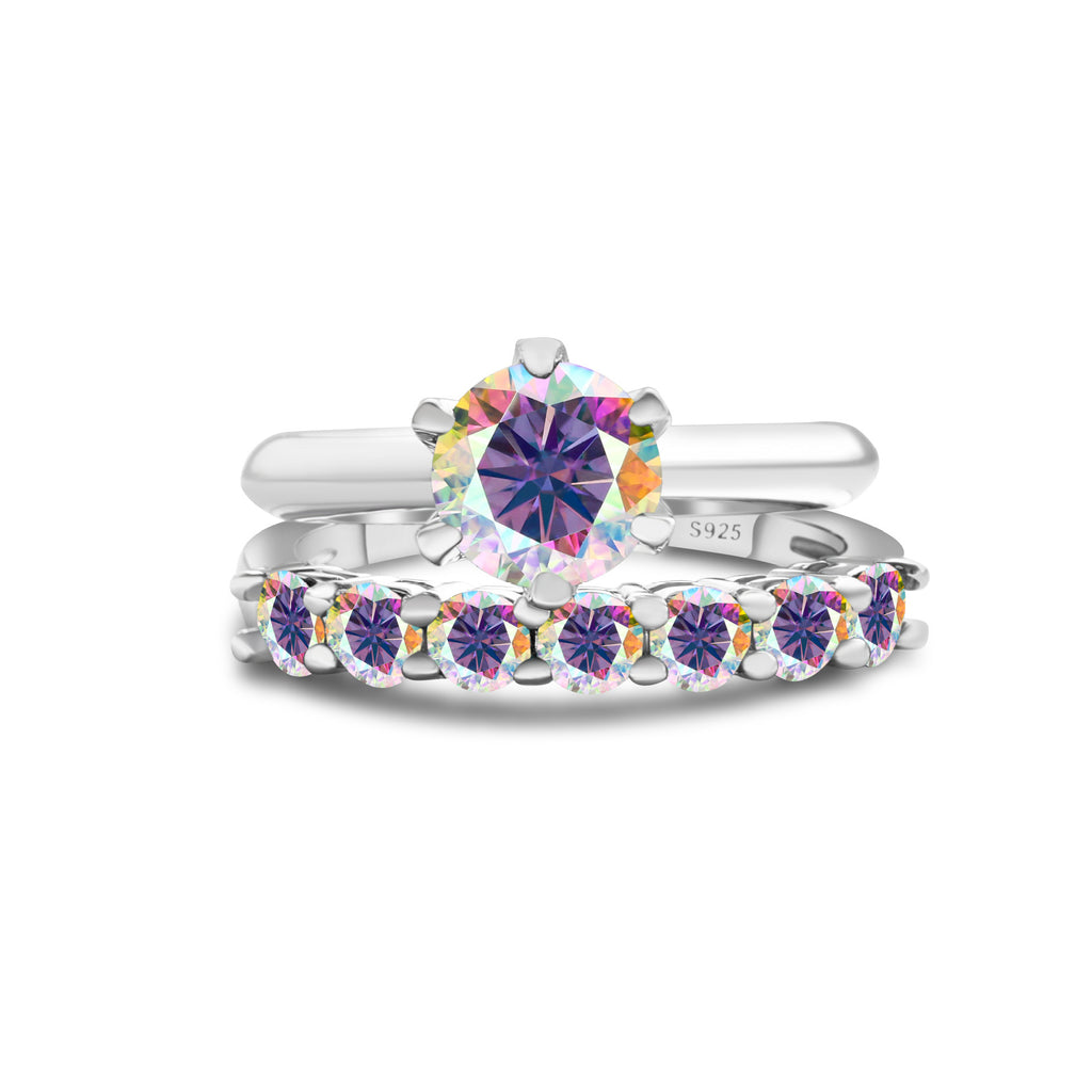 S925 Sterling Silver Moissanite Suit