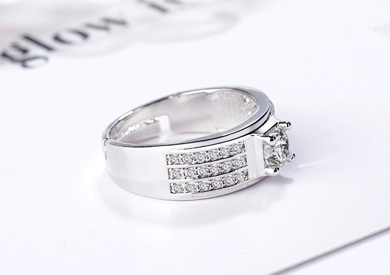 Moissanite Fashion Men's  Ring - Urban Stylez Outlet 
