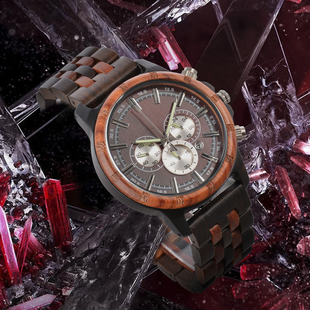 Men's Multi-function Quartz Watch Business Luminous