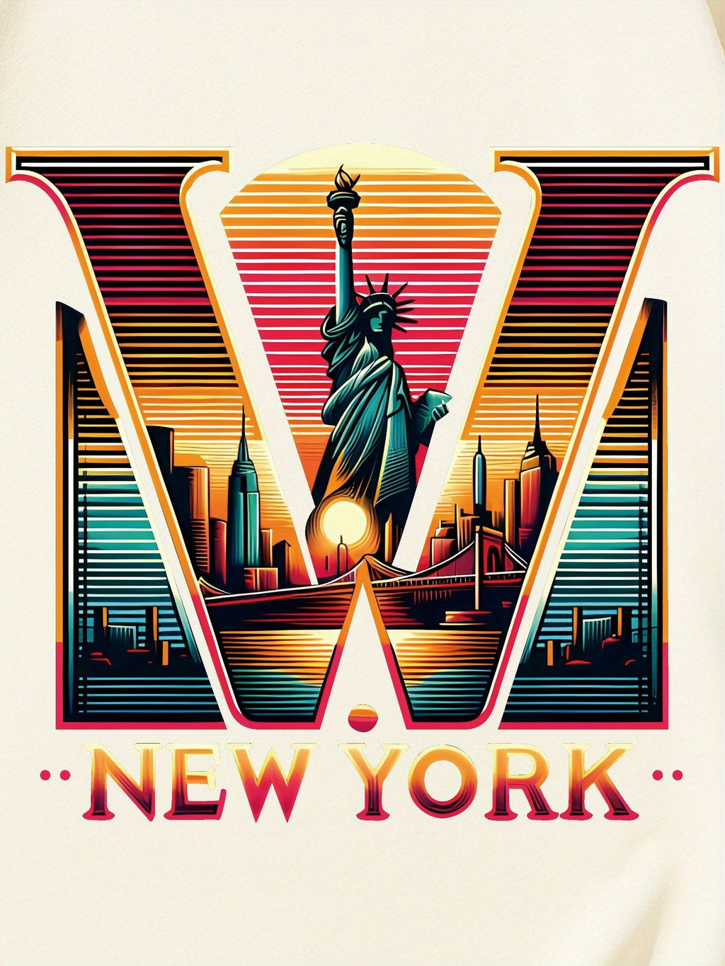 New York Graphic Men's Casual Short Sleeve T-shirt