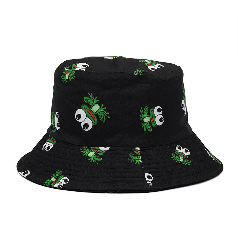 Outdoor Printed Sunshade Double Basin Hat