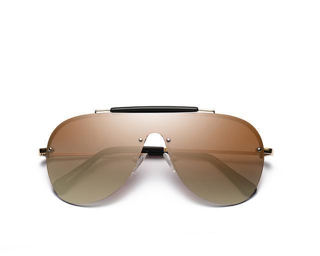 Sunglasses Fashion One-Piece Large Frame Sunglasses Aviator Men's Sunglasses