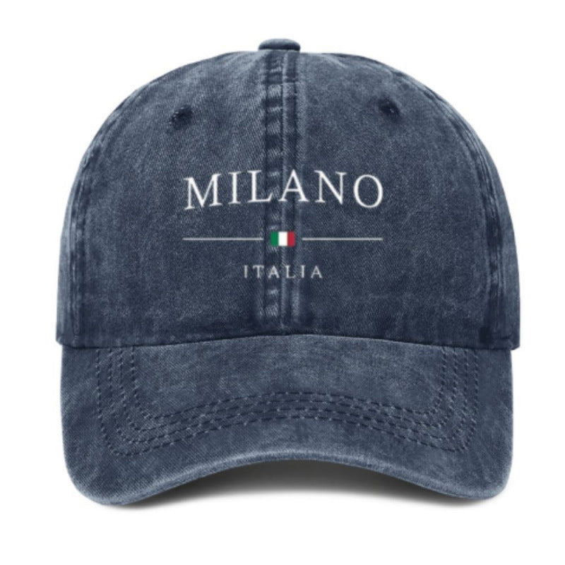 Printed Baseball Cap Vintage Casual Sun-proof Hot Soft Top