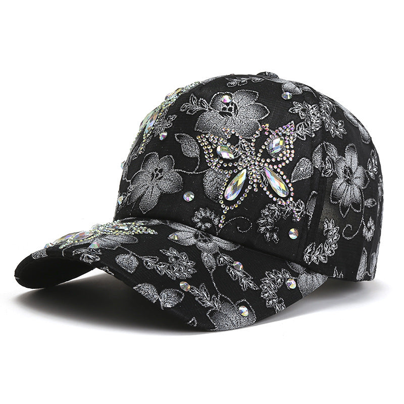 Butterfly Peaked Cap Sun Hat Women's Breathable All-match