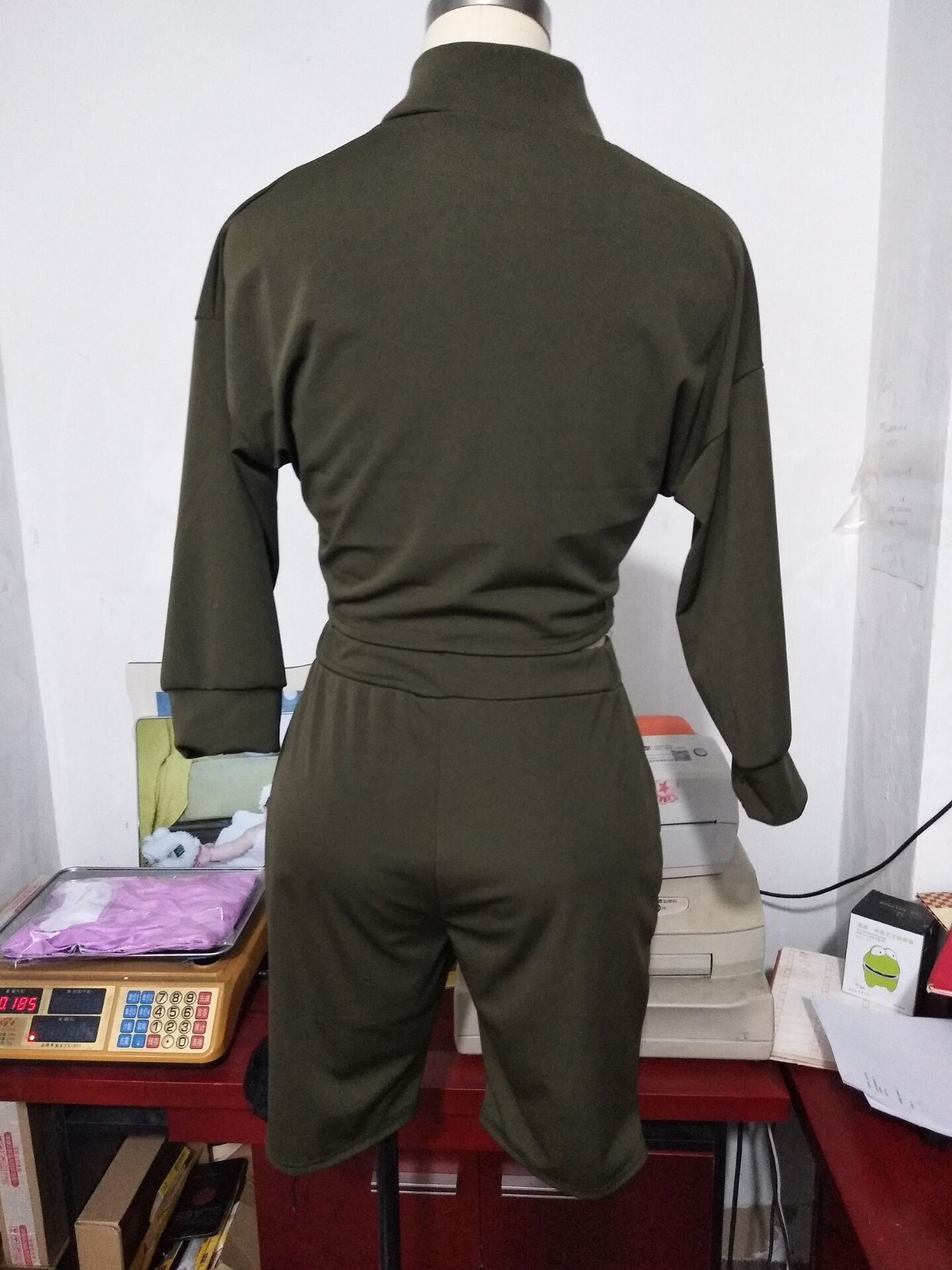 2 Pieces Set Crop Top Hoodies Sweatshirt Track Pants Tracksuit